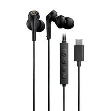 Audio-Technica ATH-CKS330NC BK Wired Type-C 1.2m Cable Length Earphones Black