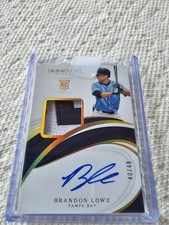2019 Panini Immaculate Collection Rookie Patch Auto Brandon Lowe RC #49 Gold /49