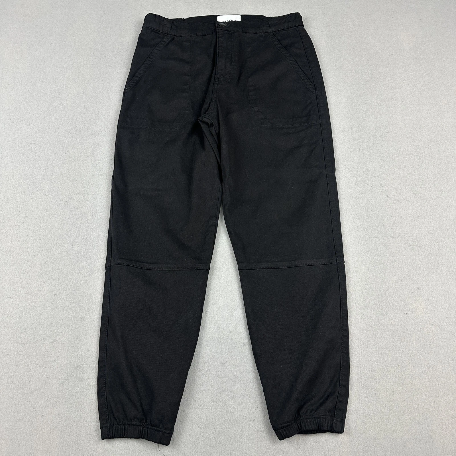 DU/ER Pants Men 28 Black Jogger Elastic Cuff Casual Utility Skatboarding Pockets