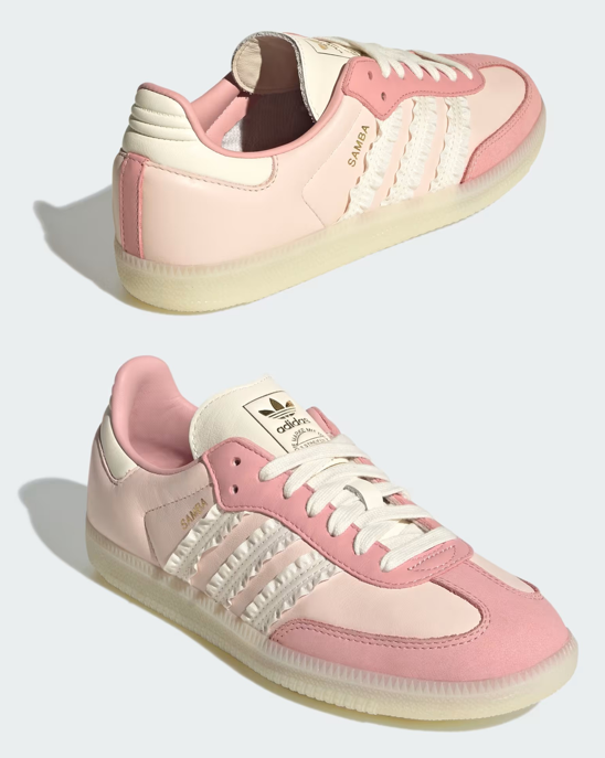 adidas Originals Samba JR8830 Ruffle Stripes Wonder Quartz