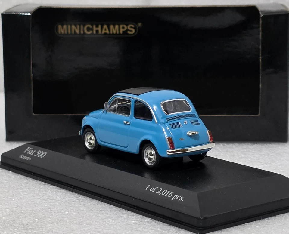 Fiat 500 Blue 1965 1:43 Minichamps 400121601 EXTREMELY RARE!! - Image 3 of 4