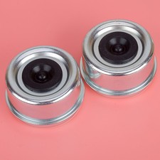 Set 1.98" Trailer Camper RV Camper Axle Dust Cap Grease Cover Extra Plug