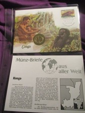 World Numista Congo 10 Franc Coin & Philatelic First Day Cover 1984 Stamp