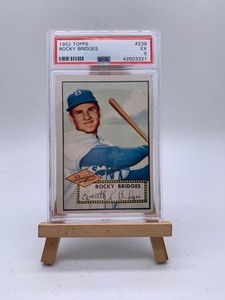 1952 Topps - #239 Rocky Bridges - PSA 5 J
