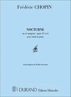 Nocturne En Re Majeur, Opus 27 N. 2 (2001) | De Pablo De Sarasate | Partitur