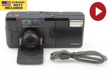 Top MINT Contax T BLACK T14 Flash Rangefinder Film Camera From JAPAN
