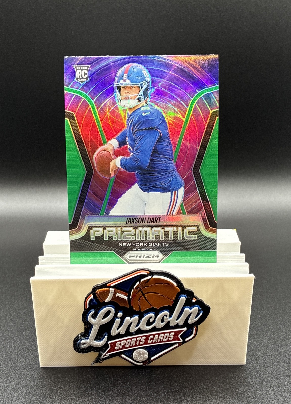 2025 Panini Prizm - Prizmatic Jaxson Dart #6 Green Prizm (RC)