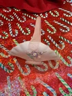 BP-SIGNED FENTON HAND-PAINTED PINK SATIN MINI BASKET