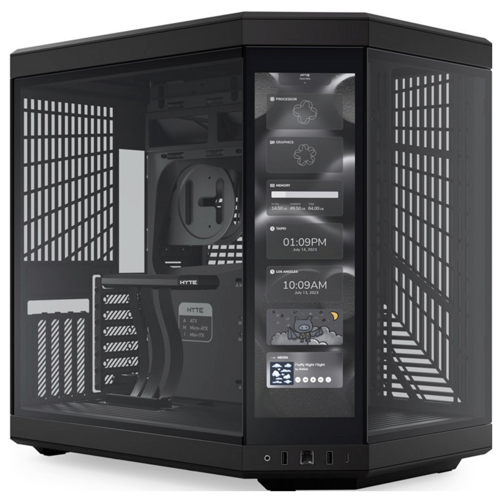Компьютер HYTE Y70 Touch Midi-Tower PC-Gehuse Schwarz 5809000₽