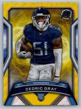 2024 Topps Resurgence Cedric Gray Yellow Surge SN,RC #193 Rookie #/225
