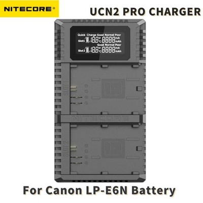 NITECORE UCN2 PRO Doppel-LCD-Ladegerät Für Canon LP-E6N