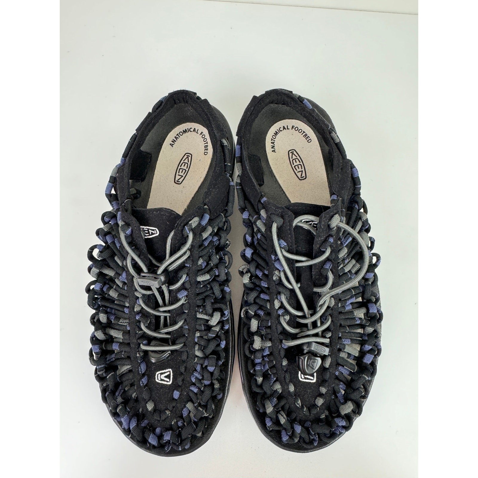 Keen Uneek Scarpe Unisex Uomo 7 9 Nero Corda Intrecciata Sandali da Escursionismo 1014617