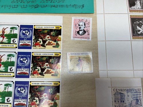 Música famosa y músicos en estampillas y mini hojas MNH como nuevo X56 artículos L844 - Imagen 16 de 21