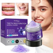 Premium Purple Teeth Whitening Powder, Instan...