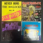 Heavy/Punk 6 x Vinyl Record LP Job Lot Sex Pistols Black Sabbath Iron Maiden