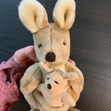 Vintage 1985 Dakin Kangaroo and Joey Plush National Parks Wildlife Foundation