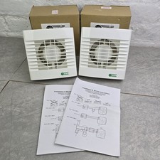 Image of 2x Airvent Bathroom Extractor Fan Timer Wall/Ceiling Mount 100mm 457086A