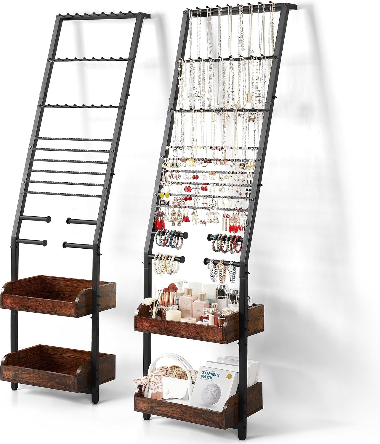 Jewelry Holder Organizer Large Jewelry Organizer W/ Necklace Holder Earring-image