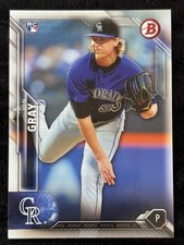 Jon Gray Colorado Rockies 2015 Bowman Rookie Card #134 RC. rookie card picture