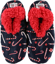 Fuzzy Slipper Socks for Women, Fleece House Slippers, Indoor Socks  Non-Skid, C