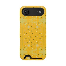 Yellow Floral Polka Dot Phone Case with Card Holder iPhone 17 Pro Max