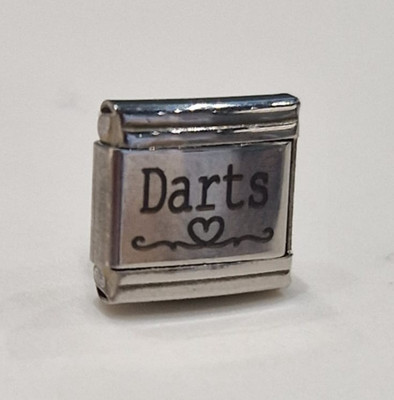 Darts Italian Charm Link 9mm passend für alle Italian Charms Armband