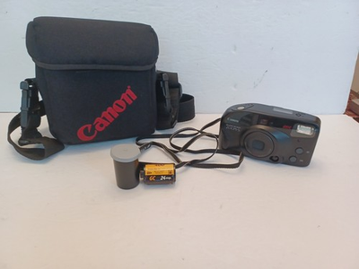 #ad Canon Sure Shot ZOOM S 35mm Point amp; Shoot Film Camera NEW BATTERY TESTED WORKS $59.99
