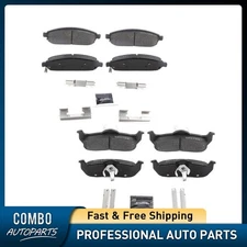 Front Rear Disc Brake Pad Set for 2005-2010 Jeep Grand Cherokee