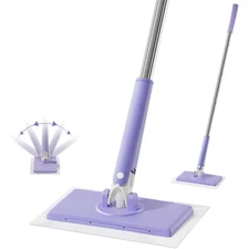 No-Wash Mop, Uses Disposable Face Towel, Hands-Free Replacement, Dry and Wet Mul