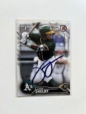 2016 Bowman JAVON SHELBY Signed Card autograph auto A'S UK WILDCATS