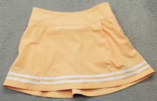 CALIA Golf Skort Womens 6 Orange Stretch Performance Pleated Side Zip UPF 50