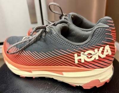 HOKA Torrent 2 8.5 Trail Running Castlerock/Camellia Gray Orange 1110497-CCLL