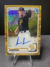 2020 Bowman Chrome Aaron Shortridge  1st Bowman Gold Shimmer Ref Auto 16/50