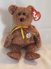 Ty Beanie Babies Decade Bear 10th Anniversary Brown 2003 for Ages 3 Up