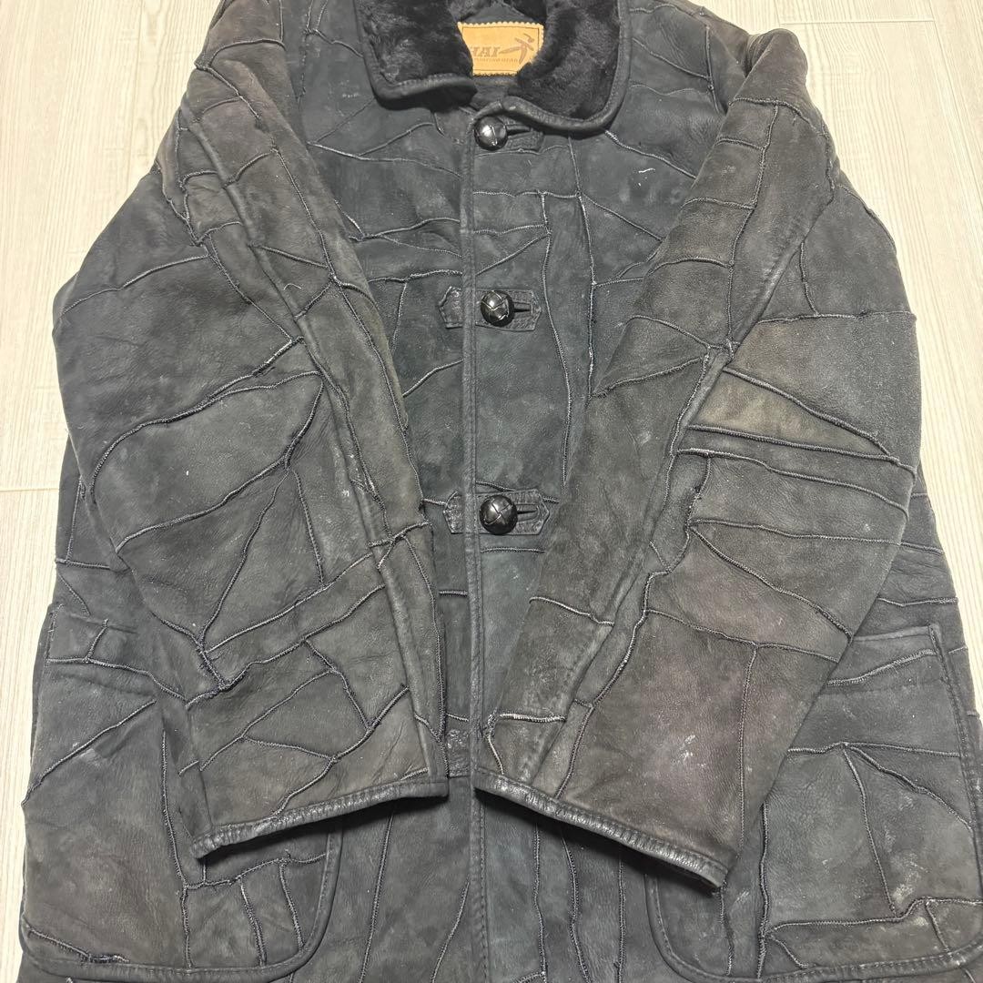 HAI SPORTING GEAR 80's Patchwork Shearling Jacket… - image 16