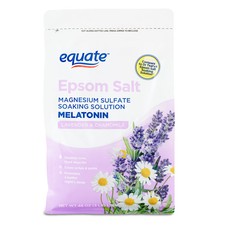 Equate Epsom Salt Soaking Solution Melatonin Lavender Chamomile 3 lbs