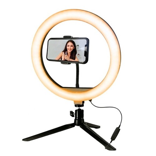 MaxCharge LED Ring Light Large 3 Color Modes With Phone Holder - 第 2/4 張圖片