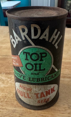 Original Bardahl Top Oil For Upper Cylinder Lubrication 6 Ounce Can Full (A7)