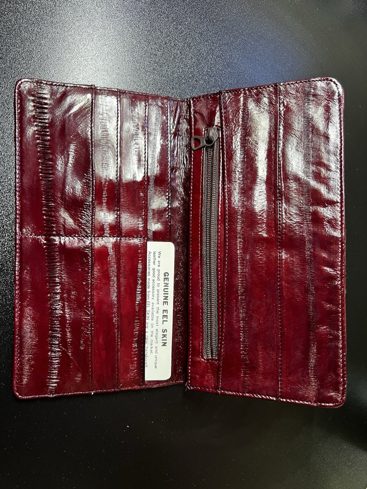 Eel (authentic) Skin leather Thin Multi-purpose W… - image 3