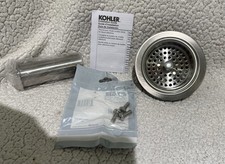 Kohler K-8801-VS Duostrainer Basket Strainer Sink Drain Tailpiece Stainless