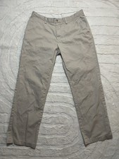 Vintage Polo Ralph Lauren Chino Pants Mens 34x32 Khaki Flat Classic Fit 90  s Y2K