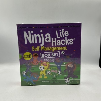 Ninja Life Hacks Self-Management Box Set By Mary Nhin Kids 8 Book Softcover