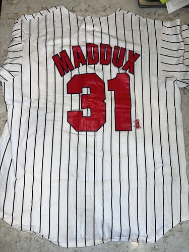 Camiseta de Colección Años 90 Majestic Atlanta Braves Greg Maddux Talla XL Hecha en EE. UU. - Imagen 9 de 10