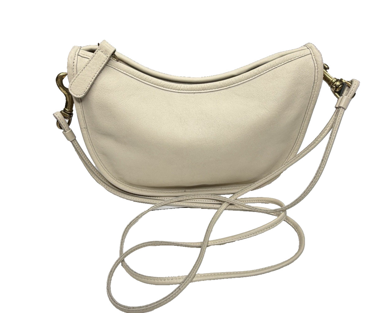 Vintage Coach 1970's Swinger  in Bone. Extremely rare details. Read description! image 8