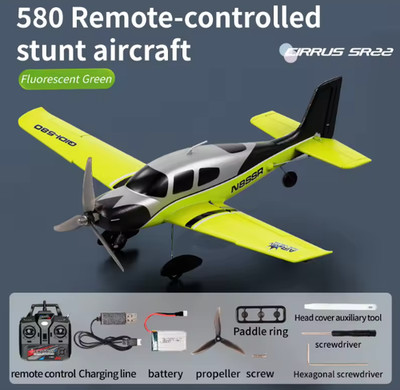 QIDI580 RC Stunt-Segelflugzeug 4CH 2,4 GHz, Bürstenlos EPP-Schaum Starrflügel