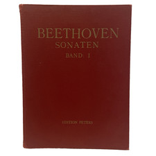 Beethoven Sonaten Band I Edition Peters 2 hands Piano Sonatas German HB Book