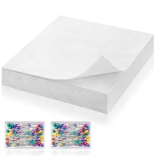 36 Pcs Heat Resistant Batting and 200Pack Sewing Pin, 12 x 12 Inches