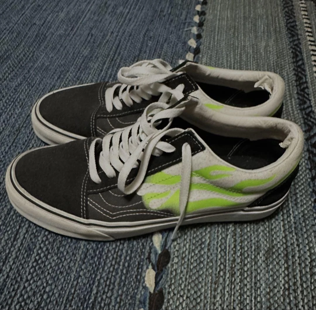 Vans Uomo 9.5US Vanz Modello Fuoco Verde m13_0710