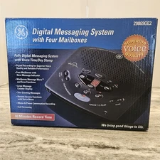 GE Digital Answering Machine 29869GE2 New in Box 40 Min Record with 4 Mailboxes