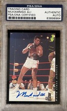 1992 CLASSIC MUHAMMAD ALI  PSA DNA ENCAPSULATED AUTHENTIC AUTOGRAPH